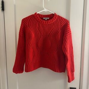Red madewell knit sweater